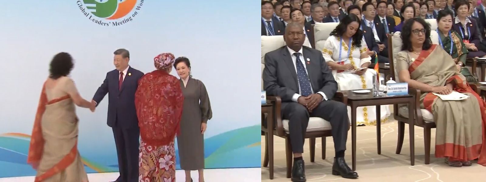 Sri Lanka PM Harini Welcomed by Xi In China